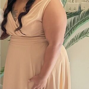 Chiffon bridesmaids dress